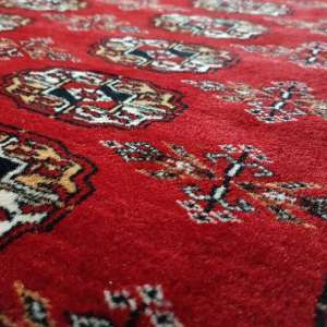 Red clean rug