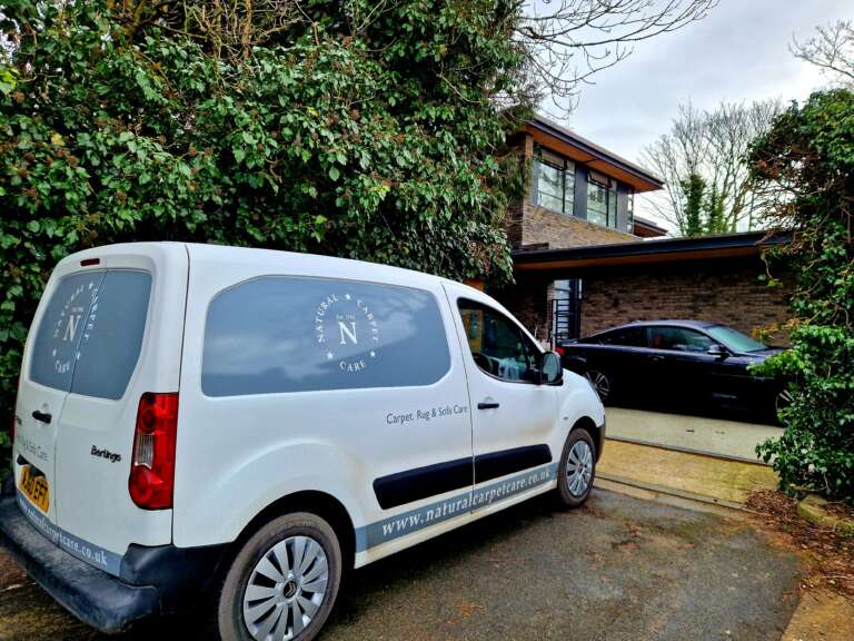 Carpet cleaning van