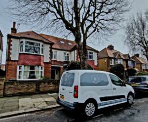 Carpet cleaning van