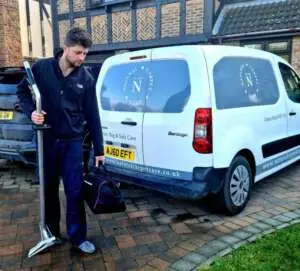 Carpet cleaning technician