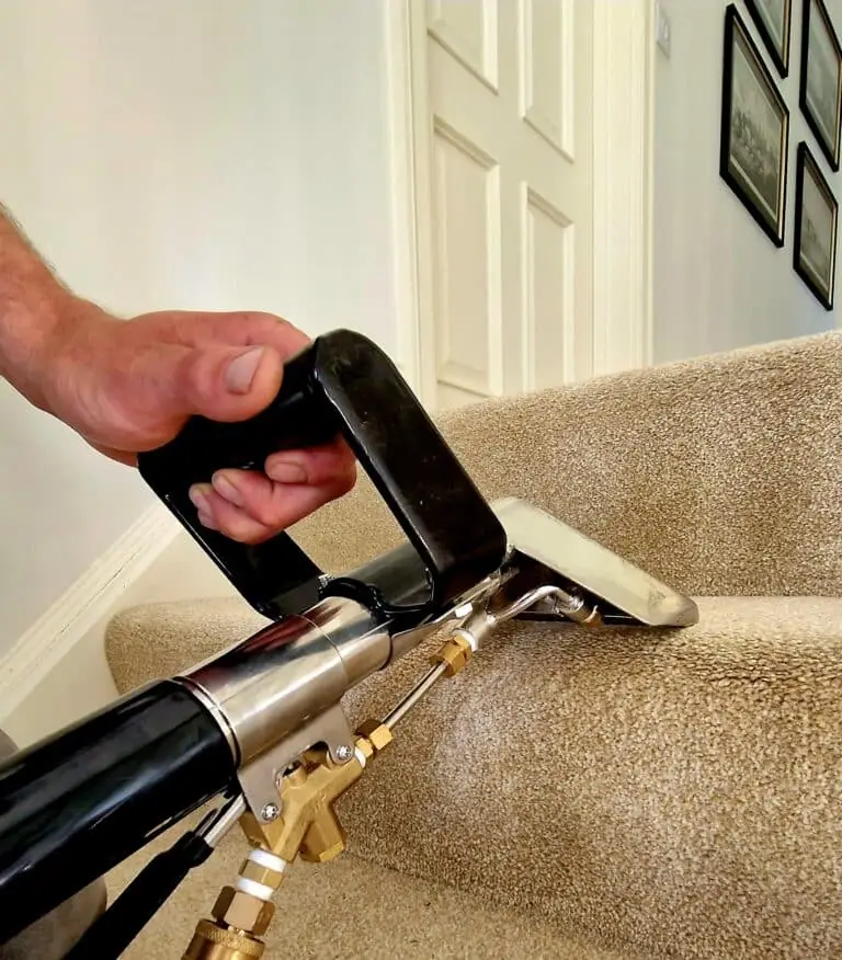 Stair carpet cleaning