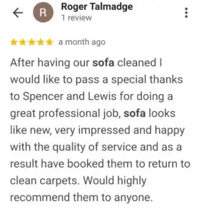 Sofa cleaning review